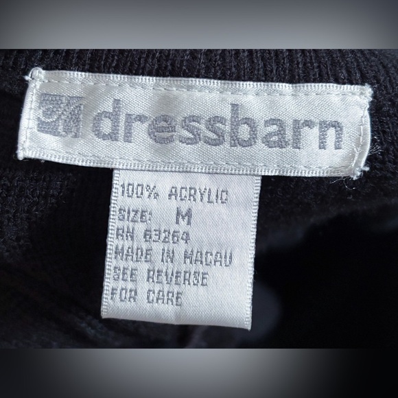 Vintage Black Straight Sweater Skirt Sz Medium Timeless Classic Corporate Goth - Picture 2 of 5